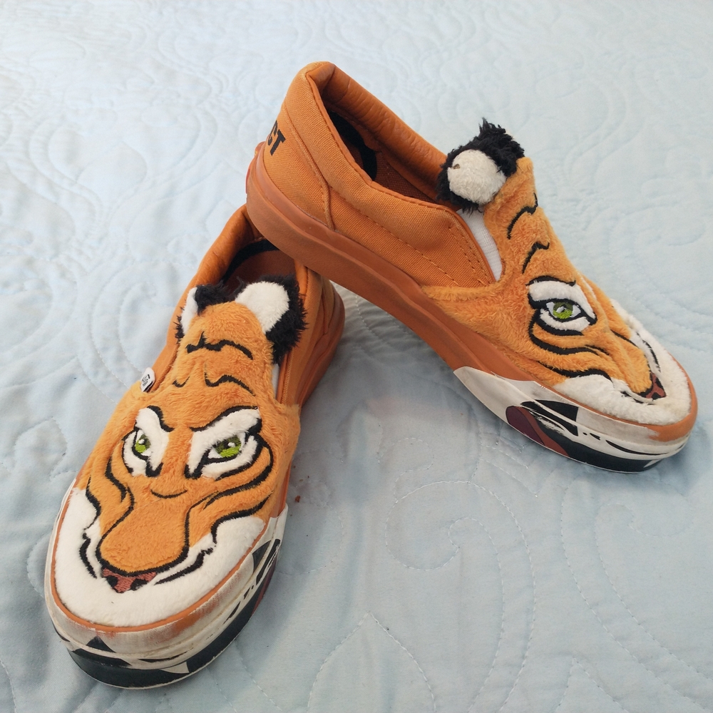 Vans Orange Tiger Kids Sneakers